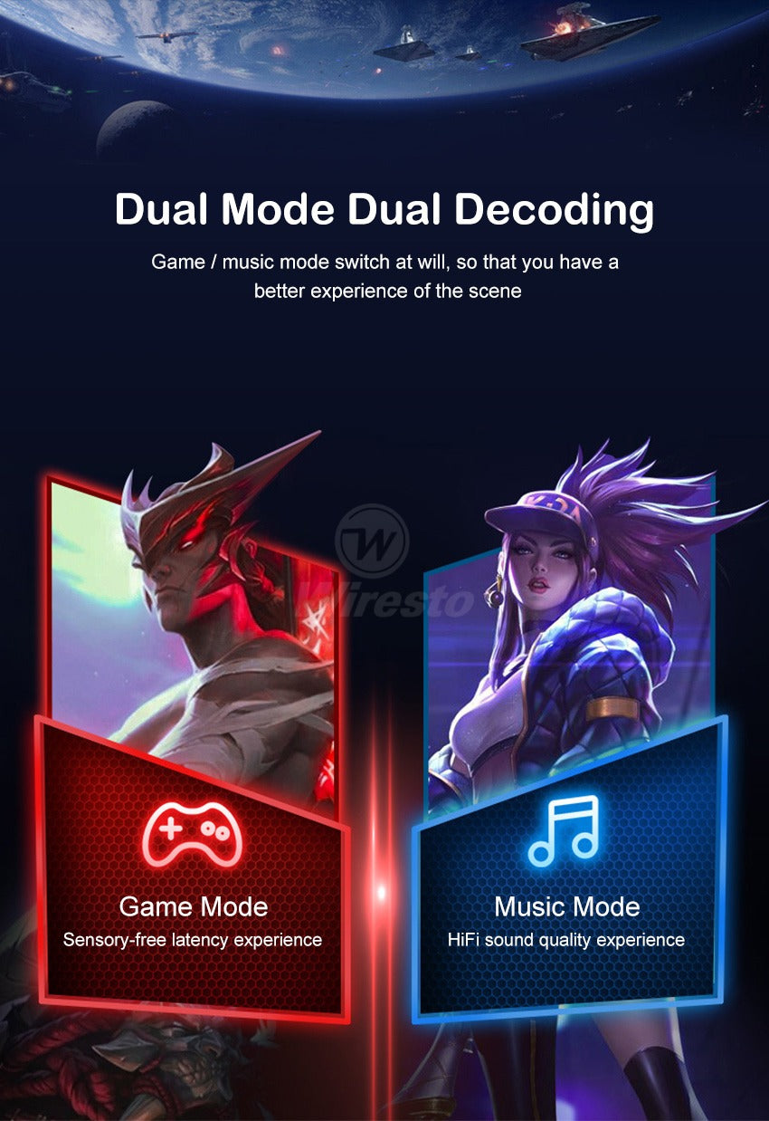 TWS Gaming Earbuds with Microphone